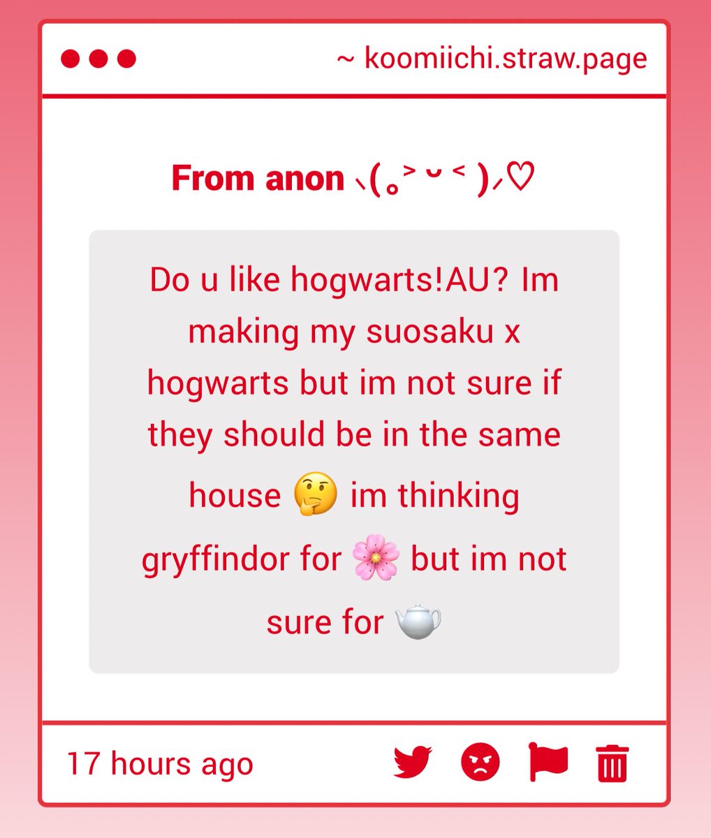 ARGHH IDKKK I think it depends on how you will write him. Hufflepuff suits him but if your 🫖 is more to cunning side and you want a little bit dust of enemies to lovers, just throw him in the Slytherin house HSHS watch him support 🌸 in quidditch despite being in different house