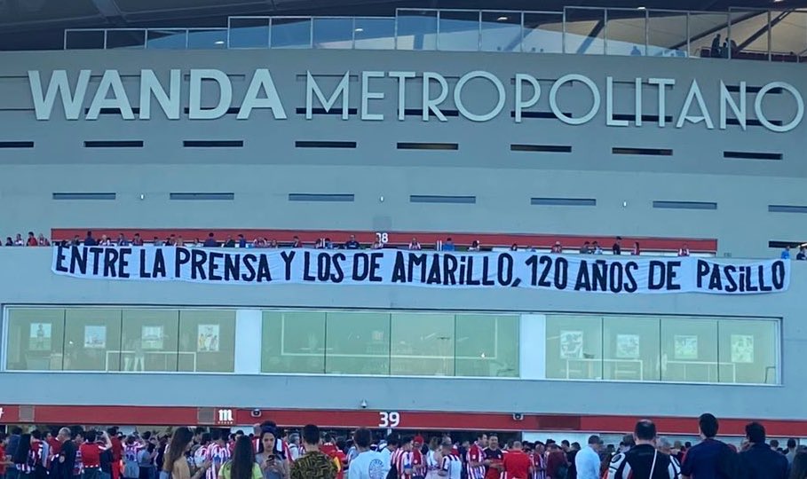 Atlético fans tweet media