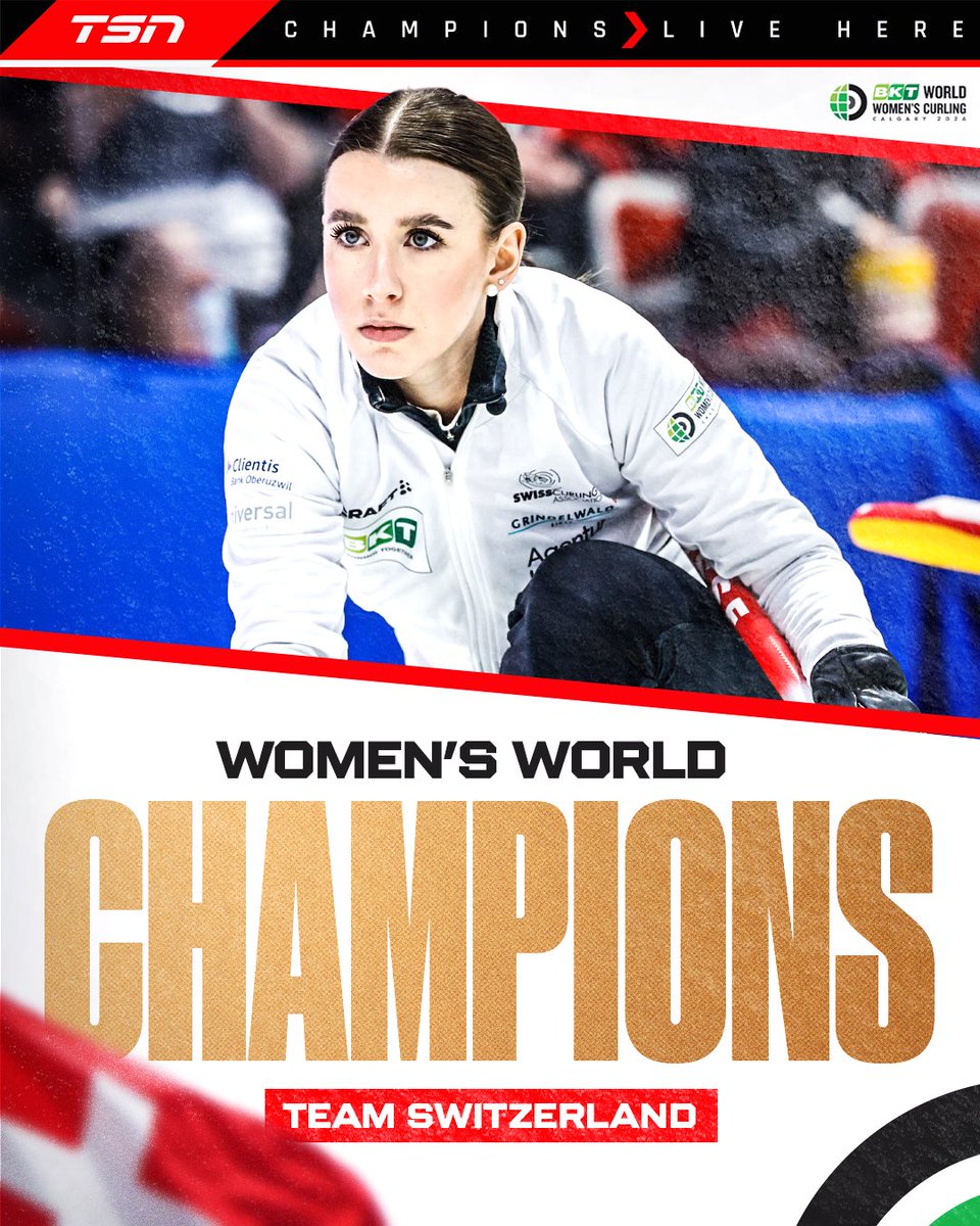 TEAM SWITZERLAND ARE CHAMPIONS 🏆🇨🇭

They defeat Team Canada in the Gold Medal Game to win the #WWCC2026.