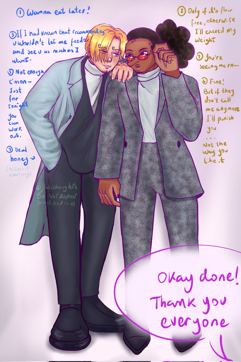 julesthoughts_'s tweet photo. Part-time models (Usopp is the most requested)
Day 6: Fashion for @SanUsoWeek 
#sanusoweek2026 #sanusoweek #sanuso #sanji #usopp #onepiece https://t.co/ebiXgnTNuD