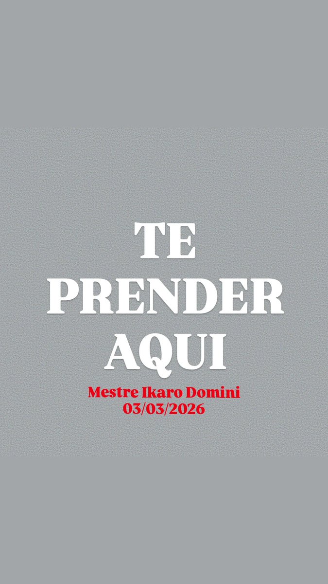MESTRE IKARO DOMINI tweet media