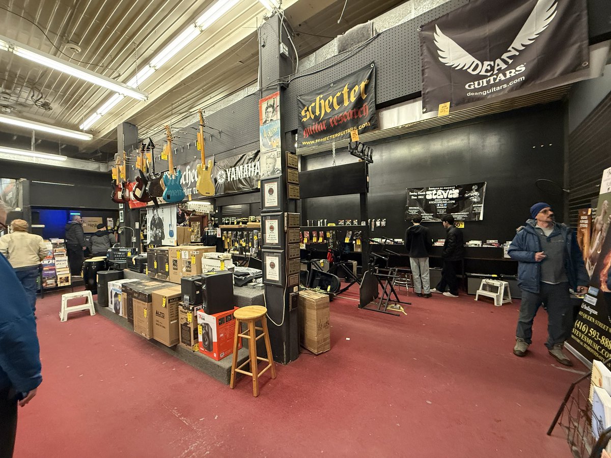 JohnWrightLive's tweet photo. @JoshMatlow @ambermac They have been my go-to since 1978. At the end of the day (and literally thousand’s spent on bass’ and amps), it’s all about the people who worked there and made it a place to learn and be our own rock stars…I bought the sign on the wall as my souvenir. Thanks for everything. https://t.co/qvcLVUFbOt