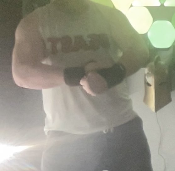 Post workout PUMP. Fuck I’m feeling so goddamned BIG. I swear clearer pics are coming, but the hurried cryptid like shots of me, growing bigger and BIGGER like I’m a monstrous mythical BEAST definitely helps me feel fucking GIGANTIC!