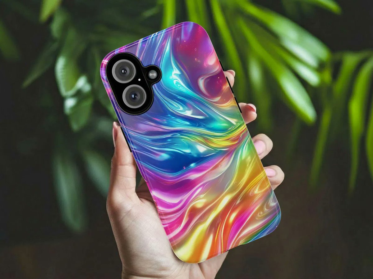 GoldenValueSG's tweet image. ✨ Elevate your phone game with our Abstract Iridescent Phone Case! 🌈 Featuring a stunning wavy rainbow design and a glossy liquid effect. Get ready to turn heads! 📱 Order yours here 👉 go.goldenvaluesg.com/t5H- 💖 #Iridescent #StylishProtection #abstractdesign #rainbow