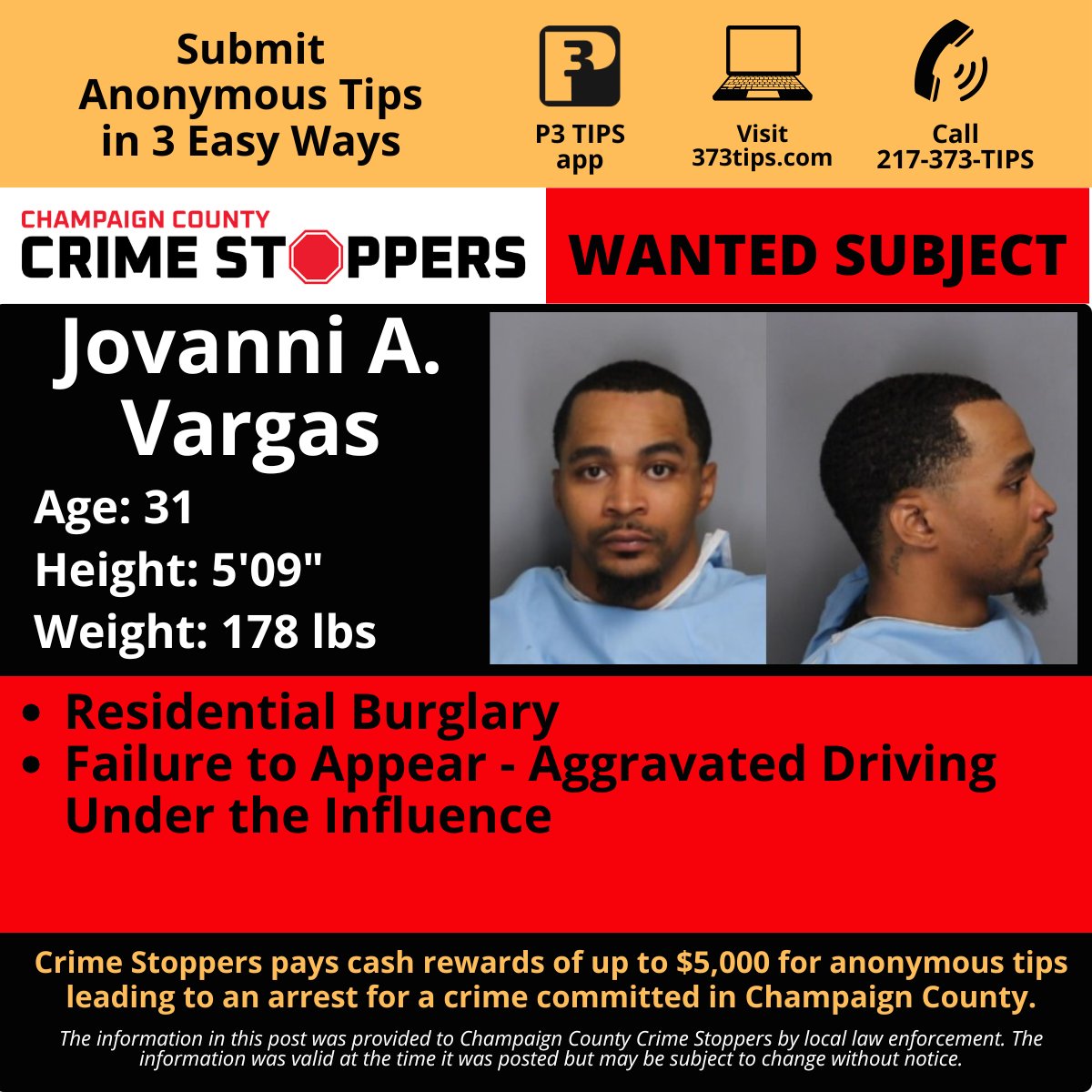 Champaign County Crime Stoppers tweet media