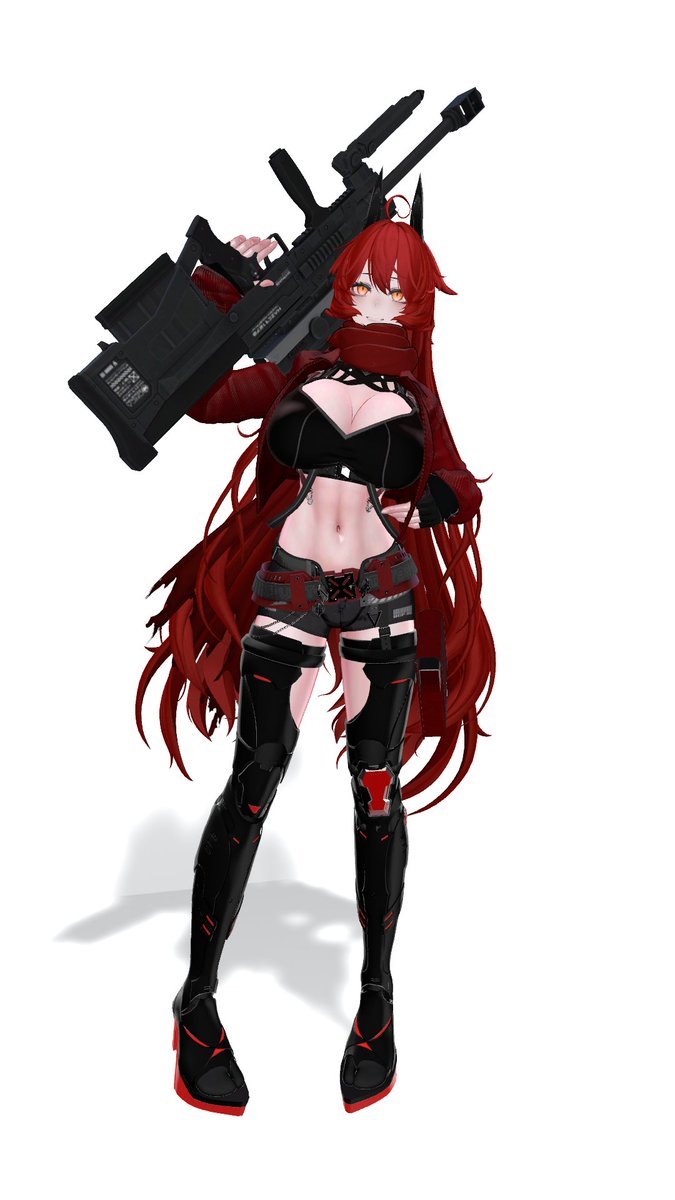 BRSLOVE42's tweet photo. NIKKE/レッドフード改変v2
 #NIKKE #VRChat #Lasyusha https://t.co/ypAtWFPz41