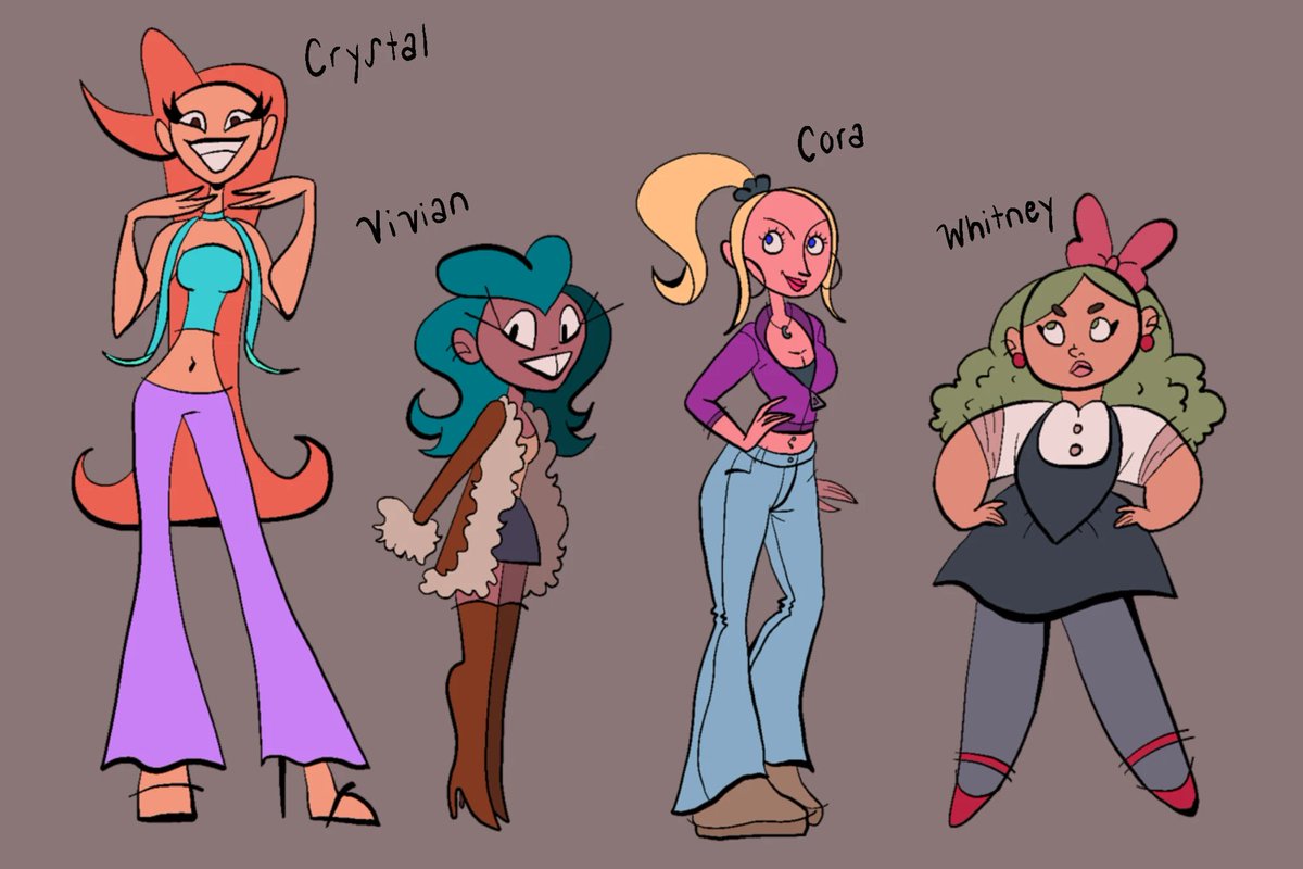 marscats37's tweet photo. oc lineup pt. two 
#ocart #characterdesign #originalcharacter https://t.co/W7ofecwx7Z