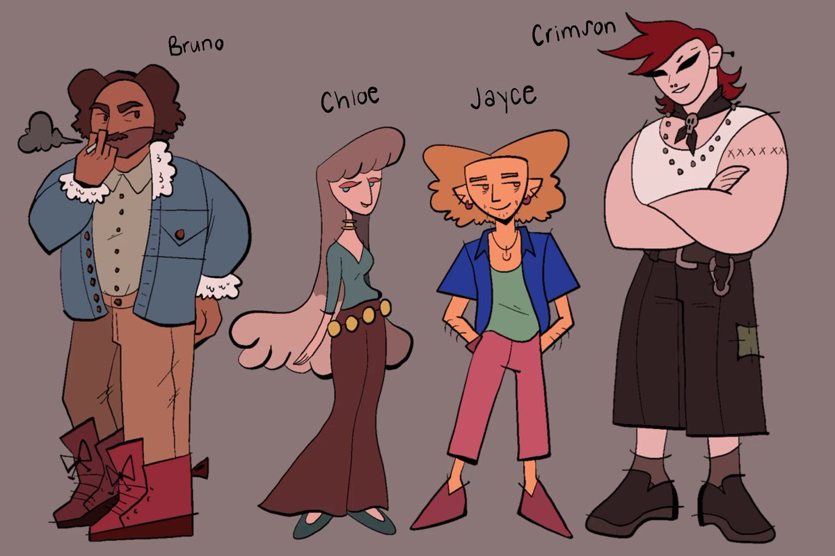 marscats37's tweet photo. oc lineup pt. two 
#ocart #characterdesign #originalcharacter https://t.co/W7ofecwx7Z