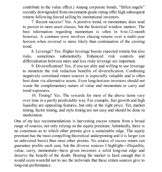 GoshawkTrades's tweet photo. Antti Ilmanen boiled down the most common return sources into 10 simple questions.

If you have a minute, it is worth reading. https://t.co/RdnSlekMmz