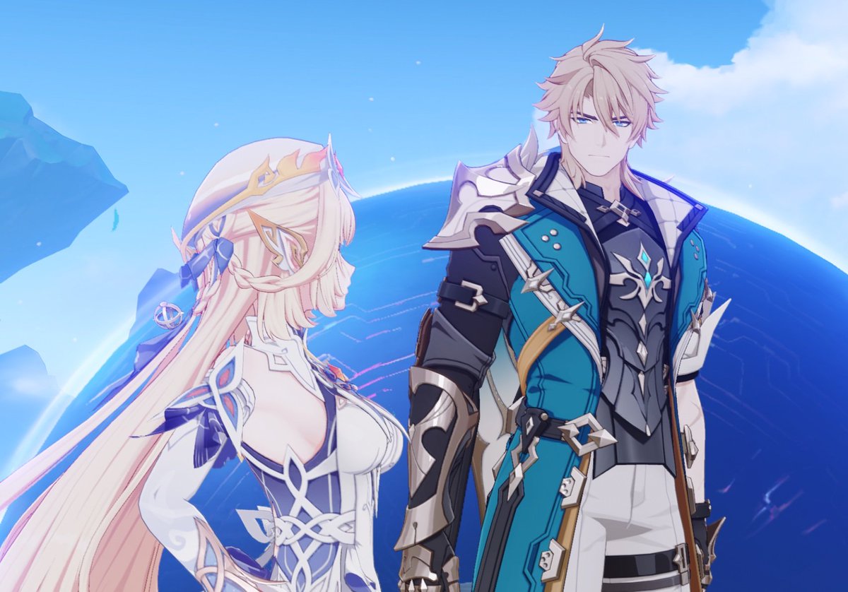 DailyVarcole_'s tweet image. #Varcole dare I say best genshin mlw ship