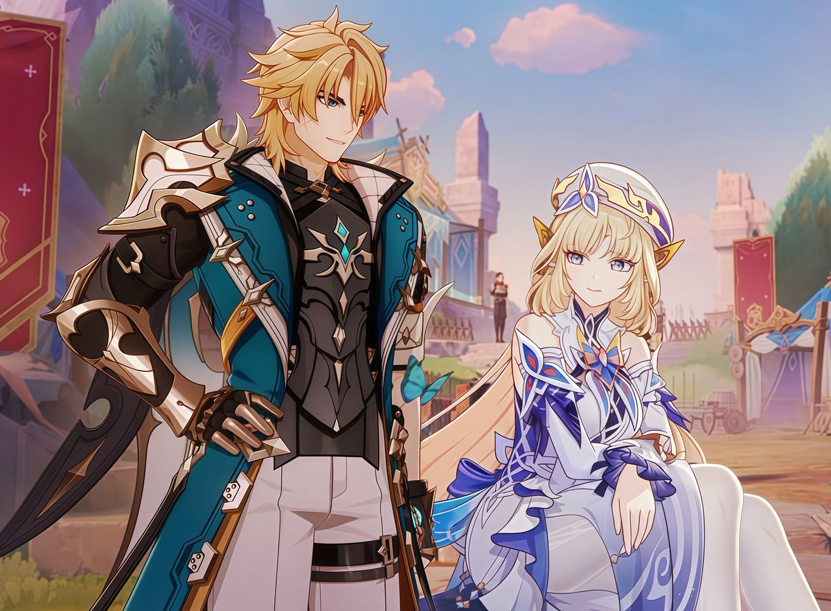 DailyVarcole_'s tweet image. #Varcole dare I say best genshin mlw ship