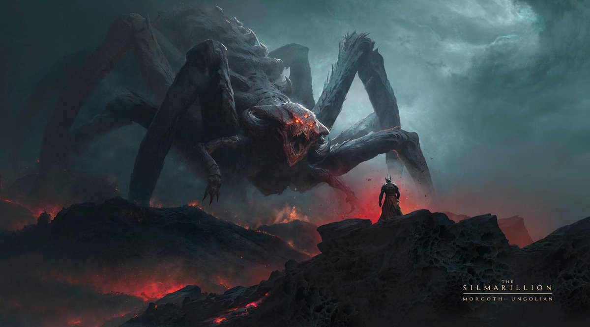 Morgoth and Ungoliant 
🎨 Guillem H. Pongiluppi
