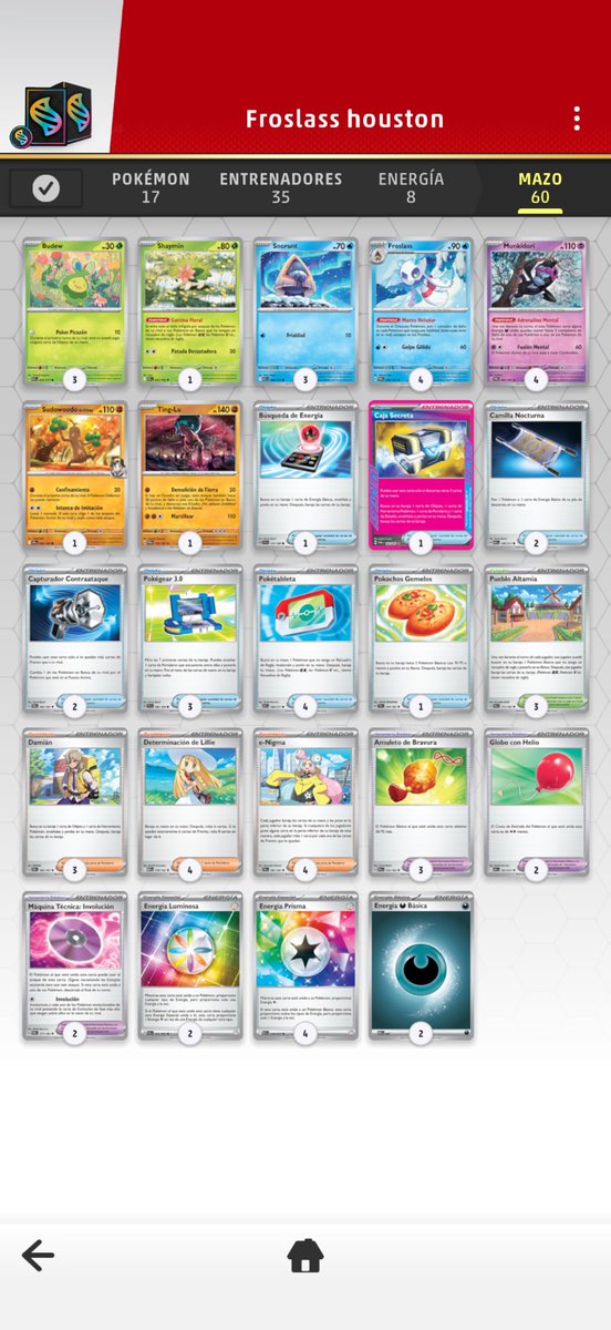 Mi primer regional en USA y top 256 🫶🏻 🔜 Castear Querétaro y después Lima, Perú 🇵🇪

Froslass munkidori 🩵, le cambié unas cartas después de PR y me llevó a día 2 aquí 🫶🏻