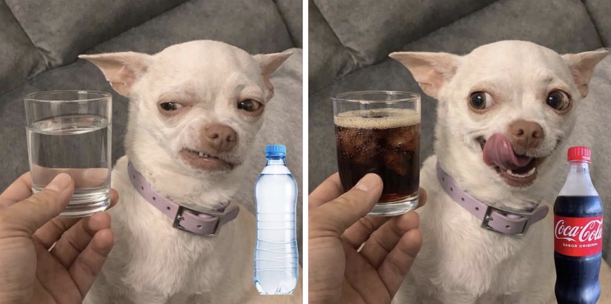 Nadie:

Yo cuando tengo sed: