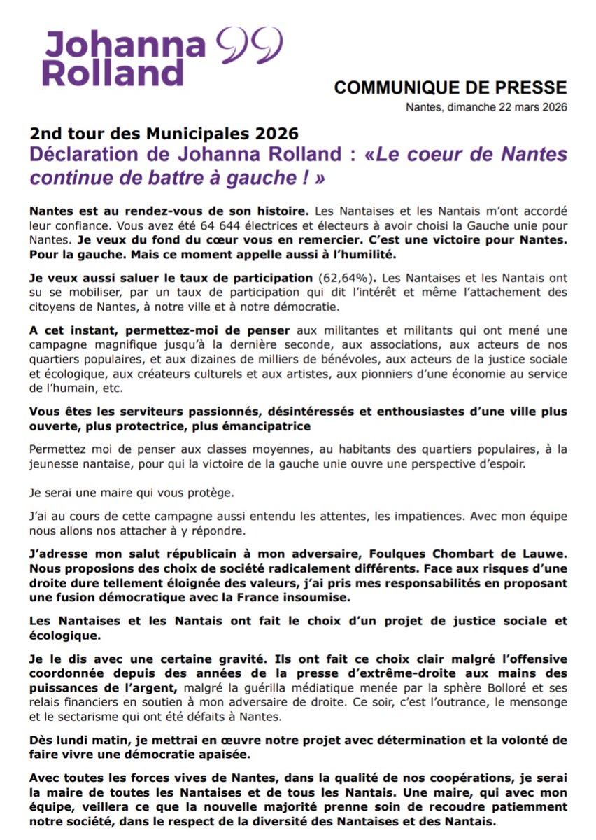 Johanna Rolland tweet media