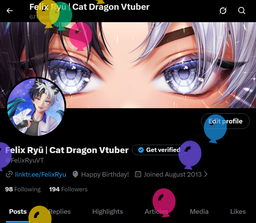 Felix Ryū | Cat Dragon Vtuber tweet media