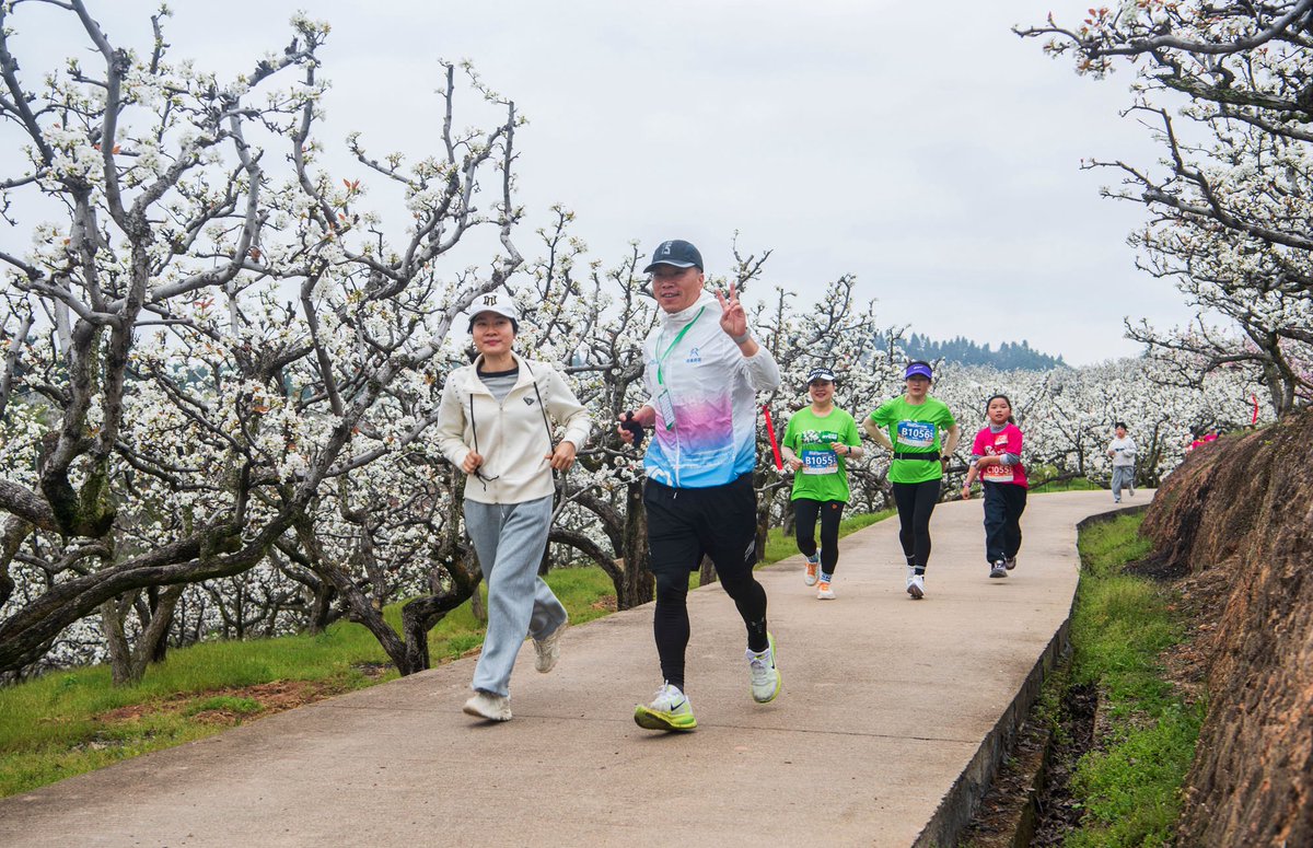 hlayol's tweet photo. Running in the flower sea, Jianning County's 10th Flower Sea Run successfully held https://t.co/vJsk1knn0X