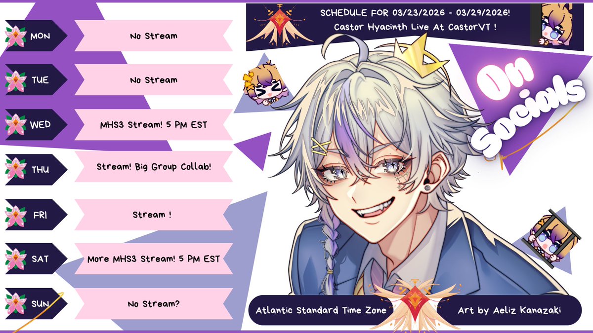 Castor Hyacinth | Vtuber | Star Squad Leader 🪐⚔️☀ tweet media