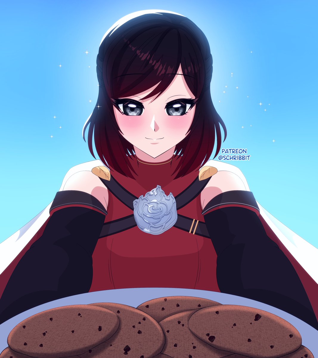 Schrwby's tweet image. Fanart of Summer Rose, baker of cookies.
#rwby #rwbyfanart