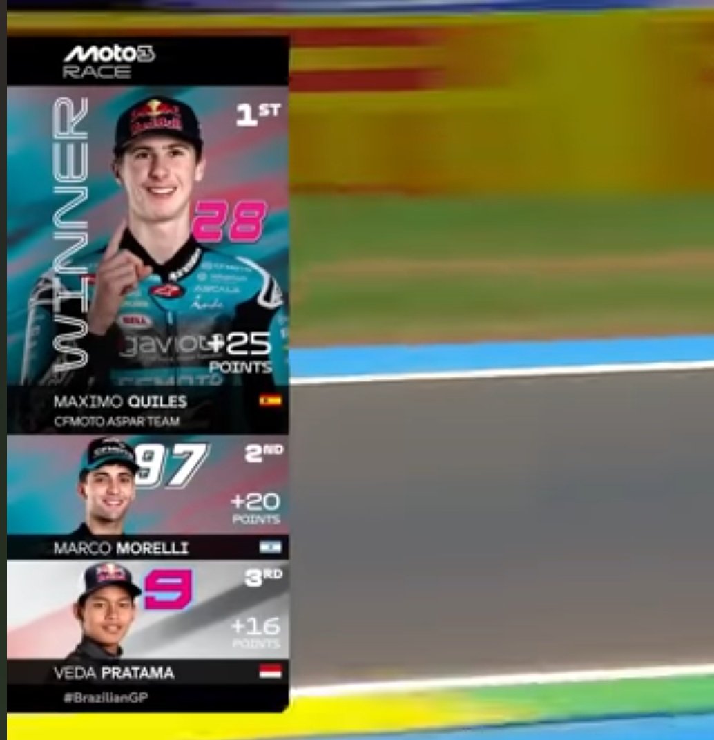 Merah Putih di podium moto go 3. Veda Pramata #3 di GP Brazil 
🇮🇩🇮🇩🇮🇩🇮🇩🇮🇩🇮🇩
