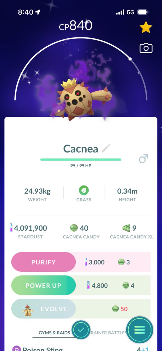 TheDukeOfRhac's tweet photo. first shadow shiny from a raid !! #pokemongo https://t.co/GLZ2uLh1GB