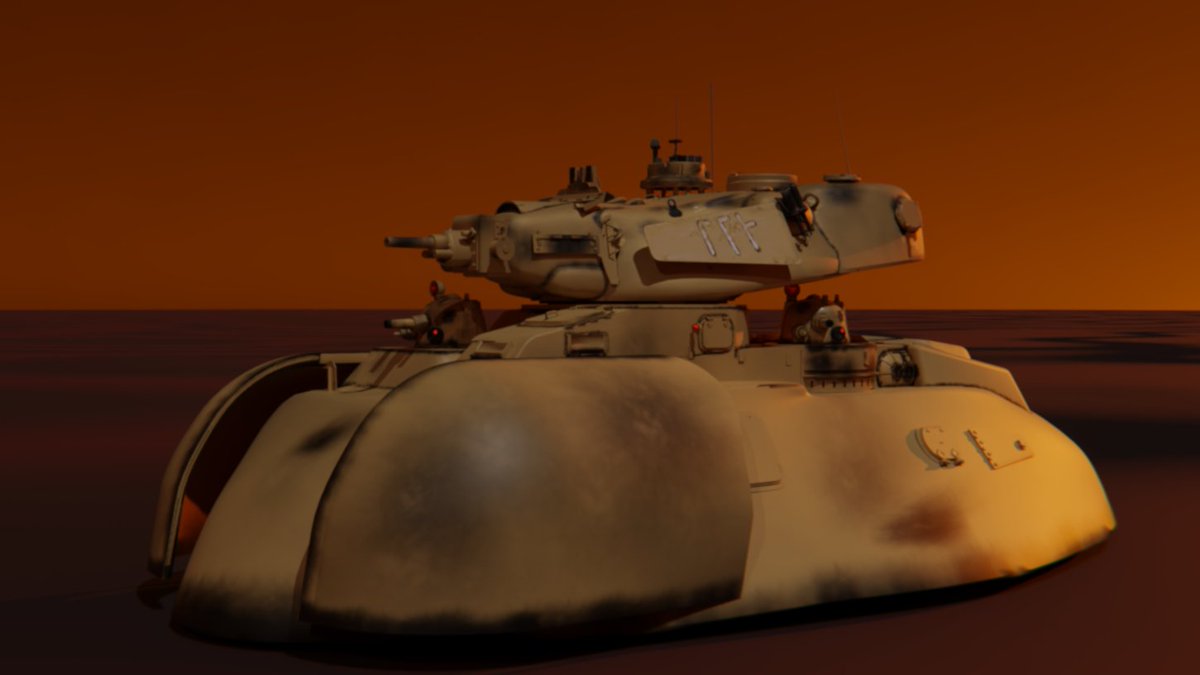 CinderOrbit's tweet photo. Medium hover tank almost finished too.

#blender #b3d #WIPㅤㅤㅤ https://t.co/mdYoQWNMug