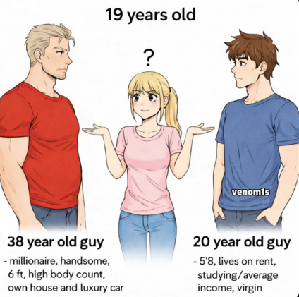 BeeBoyUnleashed's tweet photo. Which one should she choose? https://t.co/nzfz3gEOkj