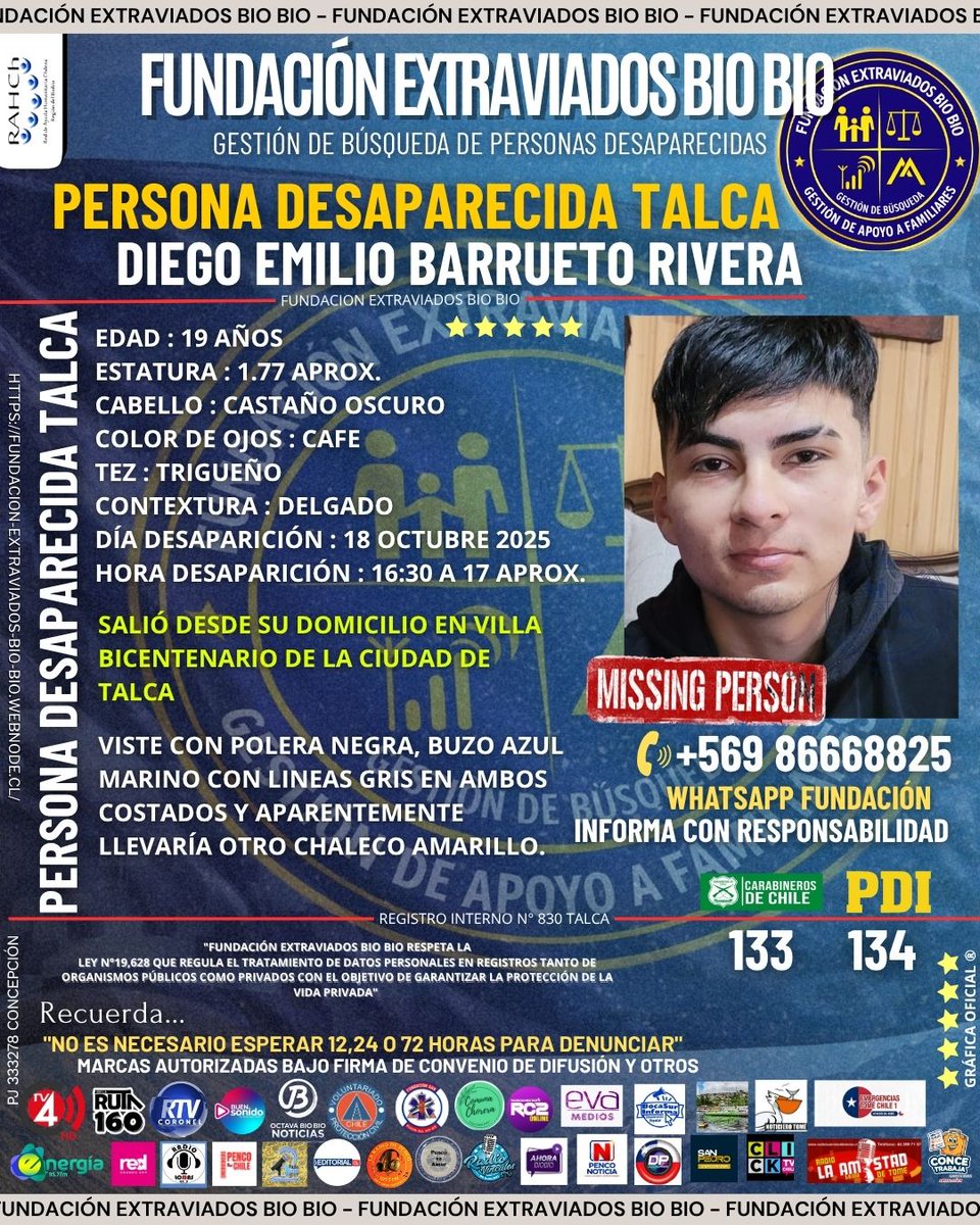 FUNDACIÓN EXTRAVIADOS BIO BIO tweet media