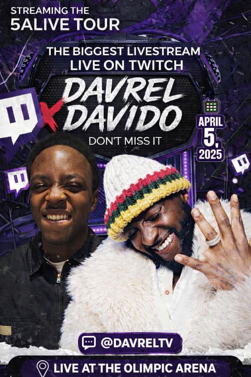DAVRELTV X @davido LIVE ON TWITCH #davreltv APRIL 5 SPAIN, BARCELONA ...