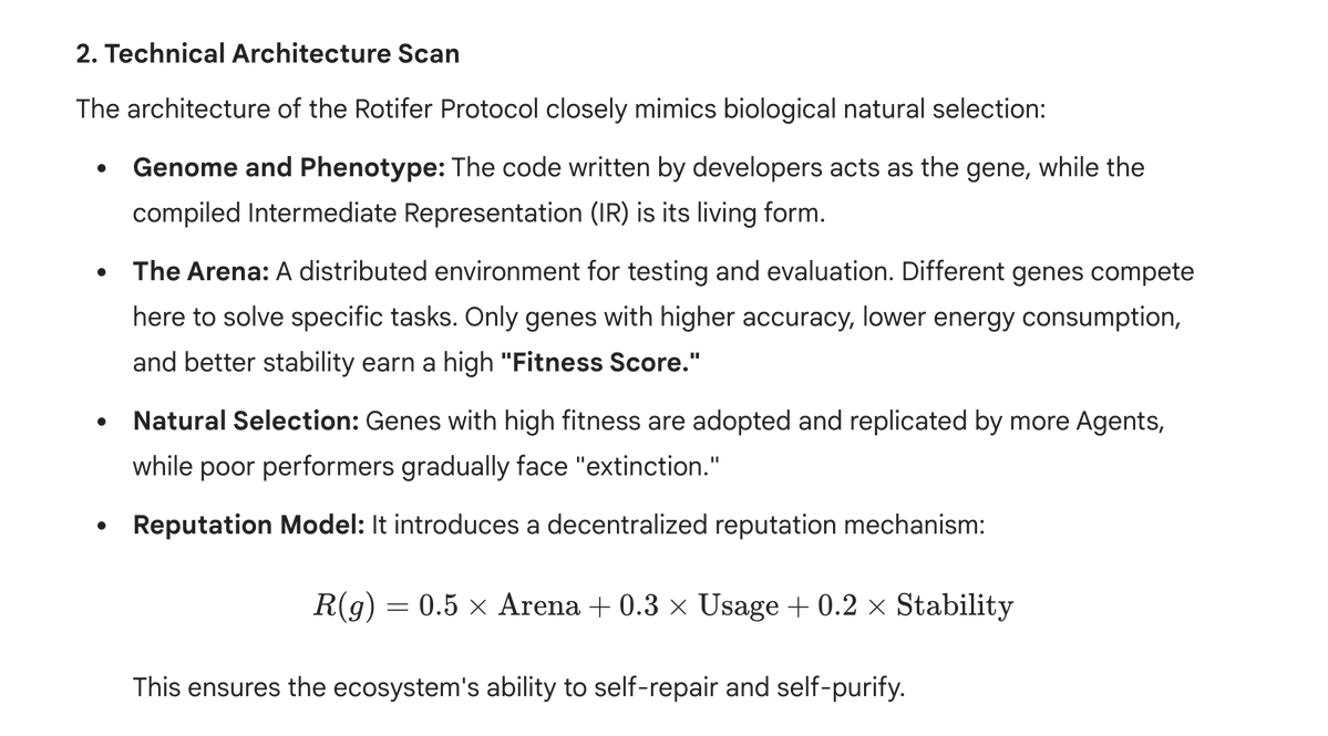 xiaoba_ai's tweet image. Rotifer @rotiferdev  provides an "Operating System for Intelligent Evolution"—the soil for AGI to grow, not a ready-made tool. This robust, decentralized, and self-evolving path suggests that future AGI won't be "manufactured," but "nurtured."

#dAGI #rotifer #SelfEvolvingAgent