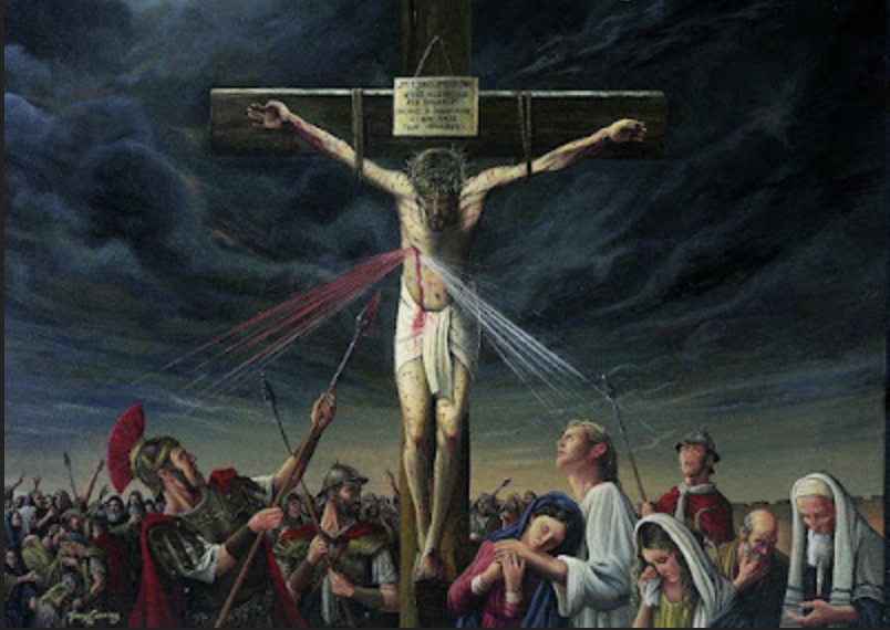 Catholicdogma33's tweet photo. #Easter  #Crucification  #Salvation #Baptism  #First_Justification

1 John 5:6  This is he that came by water and blood, Jesus Christ: not by water only, but by water and blood. And it is the Spirit which testifieth, that Christ is the truth.

Pope St. Leo the Great, dogmatic letter to Flavian, Council of Chalcedon 451

...the Son of God, purifies us from every sin (1 Jn. 1:7); and again, This is the victory which conquers the world, our faith. Who is there who conquers the world save one who believes that Jesus is the Son of God? It is He, Jesus Christ, who has come through water and blood, not in water only, but in water and blood. And because the Spirit is truth, it is the Spirit who testifies. For there are three who give testimony – Spirit and water and blood. And the three are one. (1 Jn. 5:4-8) IN OTHER WORDS, THE SPIRIT OF SANCTIFICATION AND THE BLOOD OF REDEMPTION AND THE WATER OF BAPTISM. THESE THREE ARE ONE AND REMAIN INDIVISIBLE. NONE OF THEM IS SEPARABLE FROM ITS LINK WITH THE OTHERS.”

Pope Pius IV Council of Trent Sess. 22 chapter 7. On the water that is to be mixed with the wine to be offered in the chalice.

The holy Synod notices, in the next place, that it has been enjoined by the Church on priests, to mix water with the wine that is to be offered in the chalice; as well because it is believed that Christ the Lord did this, as also because from His side there came out blood and water; the memory of which mystery is renewed by this commixture; and, whereas in the apocalypse of blessed John, the peoples are called waters, the union of that faithful people with Christ their head is hereby represented.

"Hail, sacred Side of Jesus! Verily The hidden spring of mercy lies in Thee, The source of honeyed sweetness dwells in Thee, The fountain of redemption flows from Thee, The secret well of love that cleanses me."