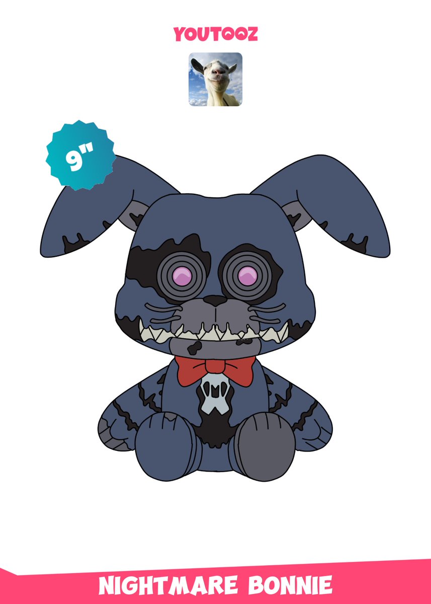 Nightmare Chica and Nightmare Bonnie <a href="/youtooz/">youtooz</a> plush concepts! 
#art #fnaf #fivenightsatfreddys #youtooz