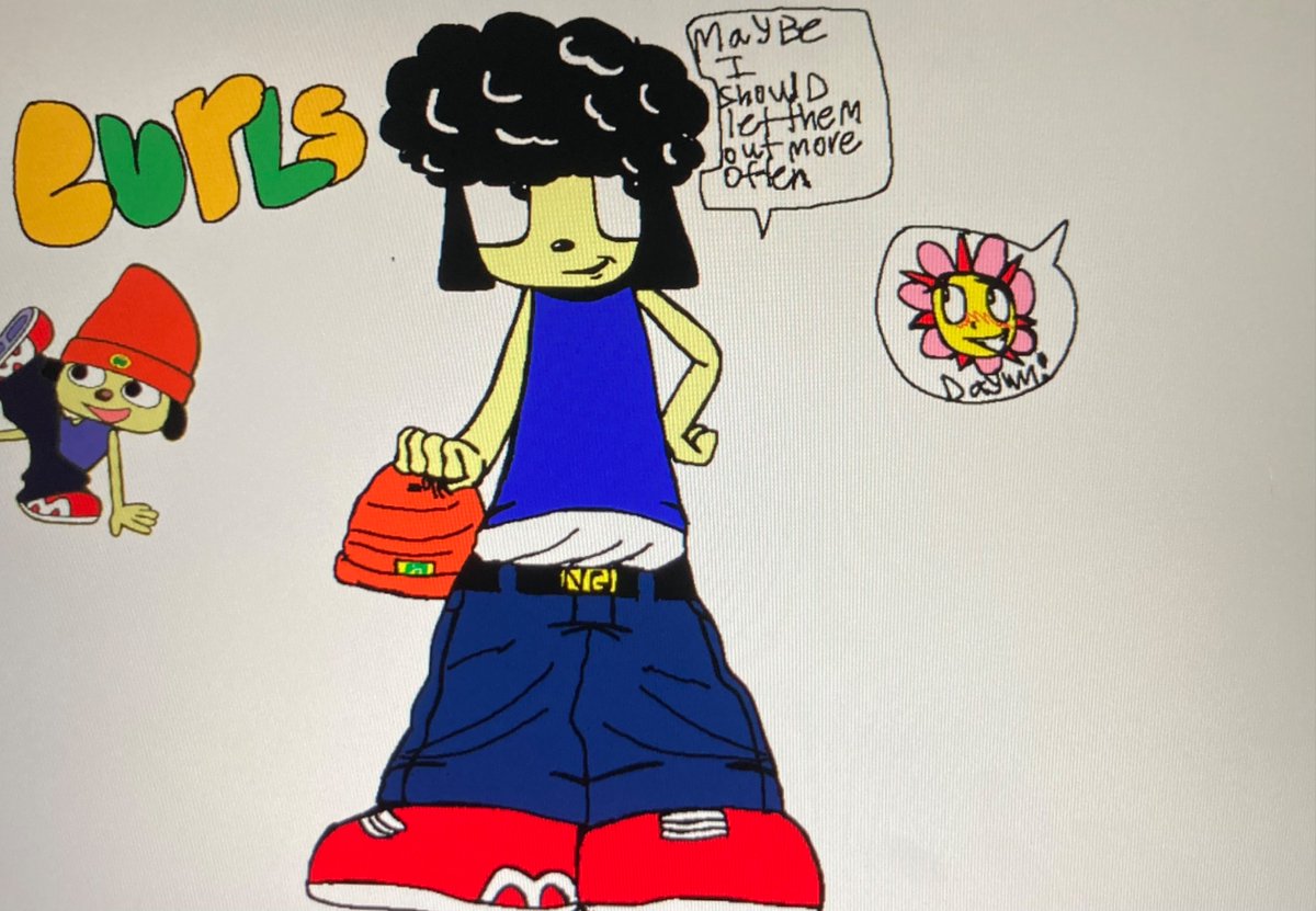 PencilSpritz's tweet photo. How I see parappa without his hat. Curls n shit like that mane! Drives chicks wild mane ! 🐸
#Parrapatherapper #Parrapa
#ptr #parrapatherapper #Playstation #hair #imakezaarttttt https://t.co/gCfeoARIEO