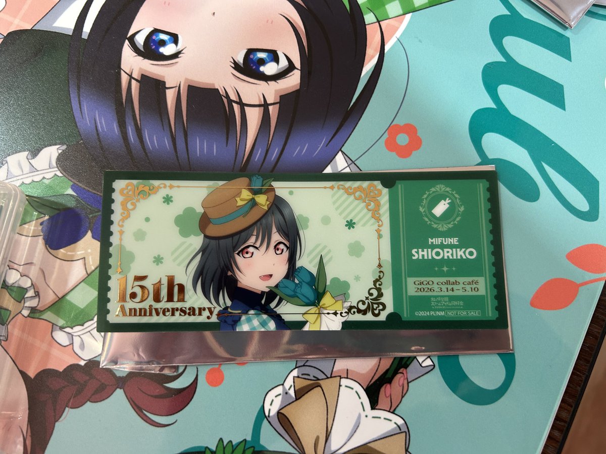 mrab_sn's tweet photo. 【交換】ラブライブ！虹ヶ咲 GIGO コラボカフェ チケット風クリアカード
【譲】栞子
【求】歩夢

本日秋葉原、後日お台場等都内手渡し希望です https://t.co/R7CdwWbDbt
