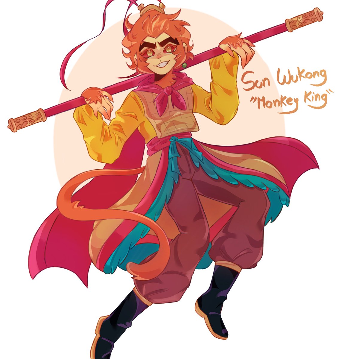 Mi teléfono murió con eso JAJAJJS quería dibujarlo otra vez cuando vi un meme #Imk
#wukong #legomonkiekid #drawing