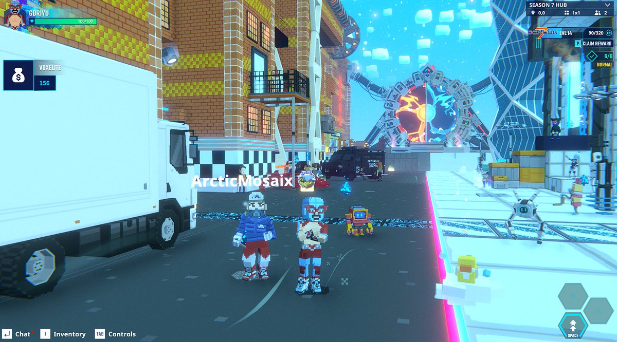 gd_riyu's tweet photo. Squad assembled in The Sandbox Season 7 Hub. Group pic time. @TheSandboxGame  https://t.co/wsmGxRNhGz #Season7 https://t.co/wsEcriyAmw