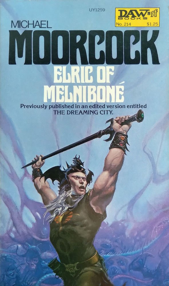 bluehosscat's tweet photo. Finally started the Elric saga. I wasn't interested in a cliche modern antihero tale. I was right in the assumption in many ways, but Moorcock does a lot of enjoyable and entertaining stuff in this deconstructionist tale. Check out the link below for my review #AppendixN https://t.co/2qAoveILtH