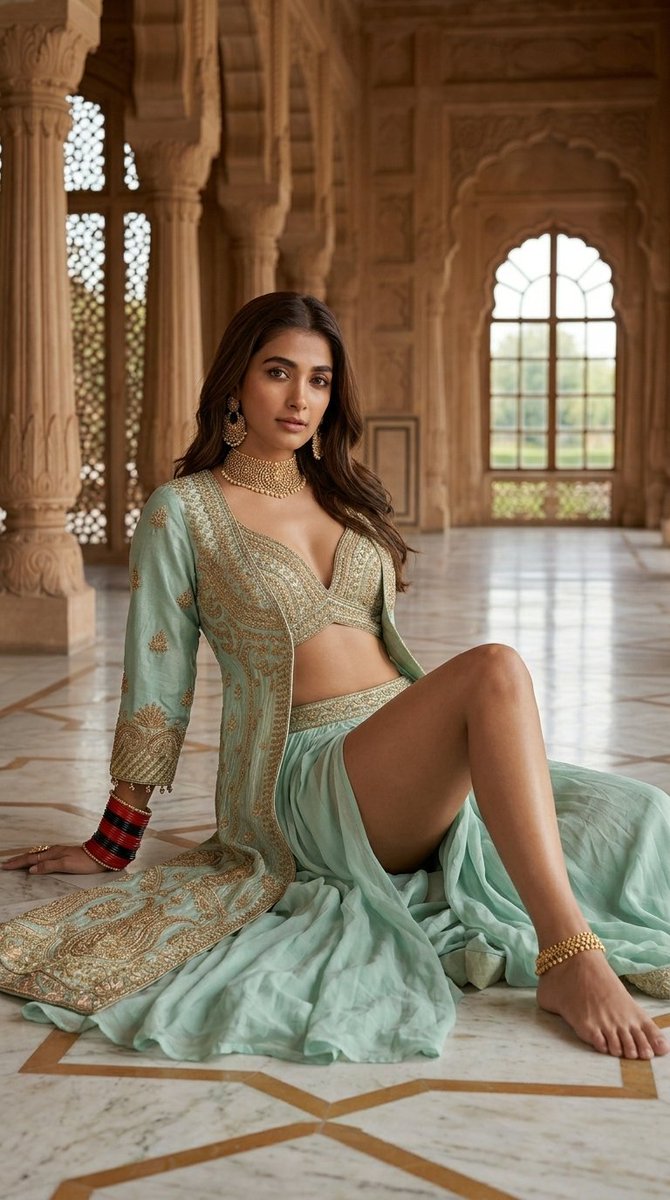 kartika_77924's tweet image. Pooja hegde Queen 
#pooja  #poojahegdehot 
This image ia ai generate not real 
.
More parts of this image in comment section 
.
Like and repost 
Follow for more 
Support for more content