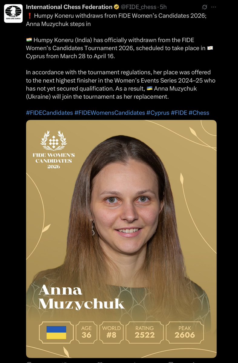 Susan Polgar tweet media