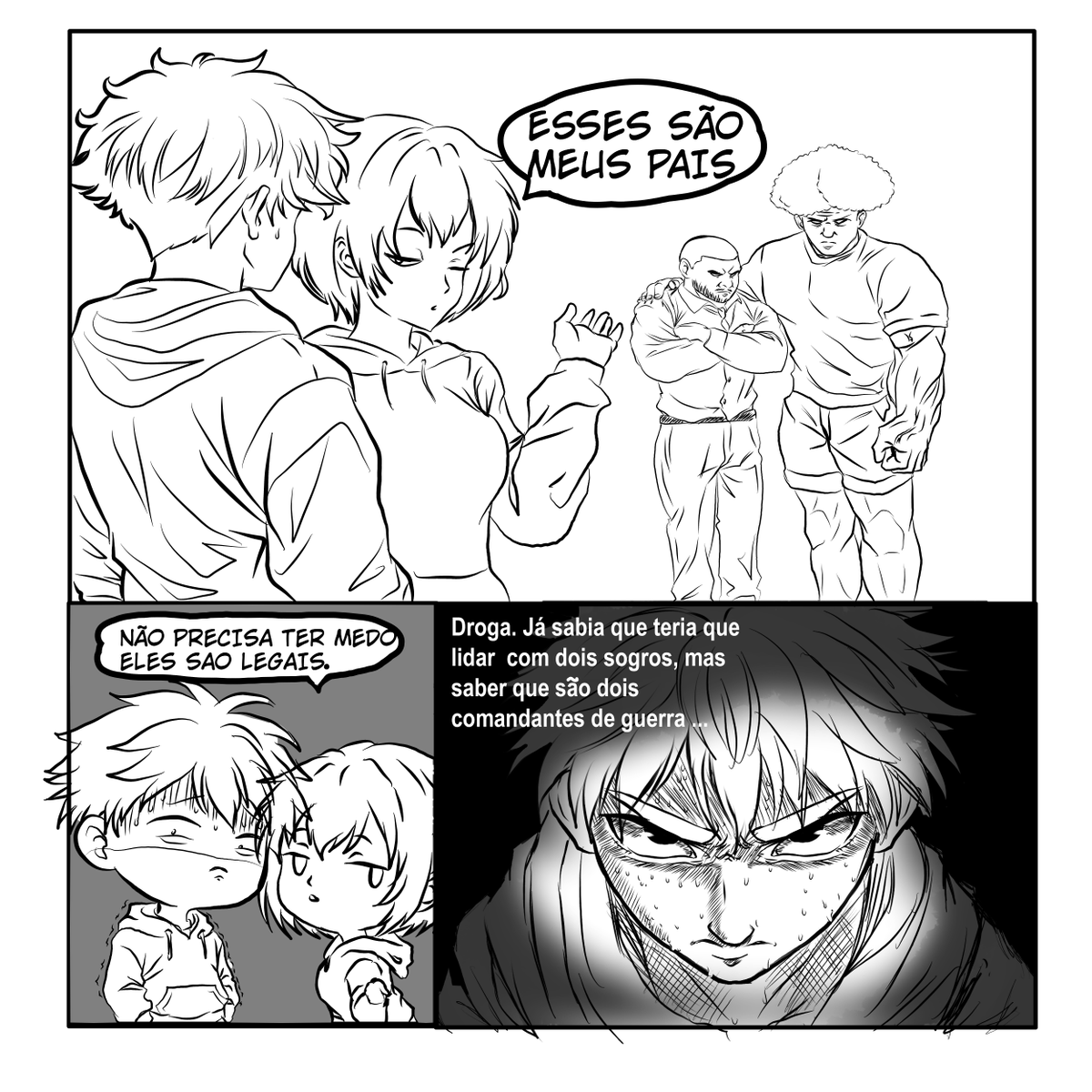 johnnyArtsBR's tweet photo. Essa é uma cena de uma historia que estou escrevendo, a historia é complexa, mas tem momentos como esse que gosto de colocar uma pitada de comedia ( Nao esta finalizadoooo, ainda vou terminar, pelo menos espero XD) #art #artrend #BRART https://t.co/v1md45lCzW