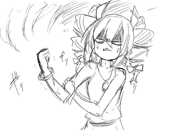 東方でならちょくちょくある
 #このタグを見た人はめっちゃキレてる女の子を貼って 