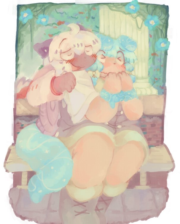 Forgot to post this oops i made this to try color blocking and I made fucked up color choices so I don't like it that much i might go back to edit values later on IDK