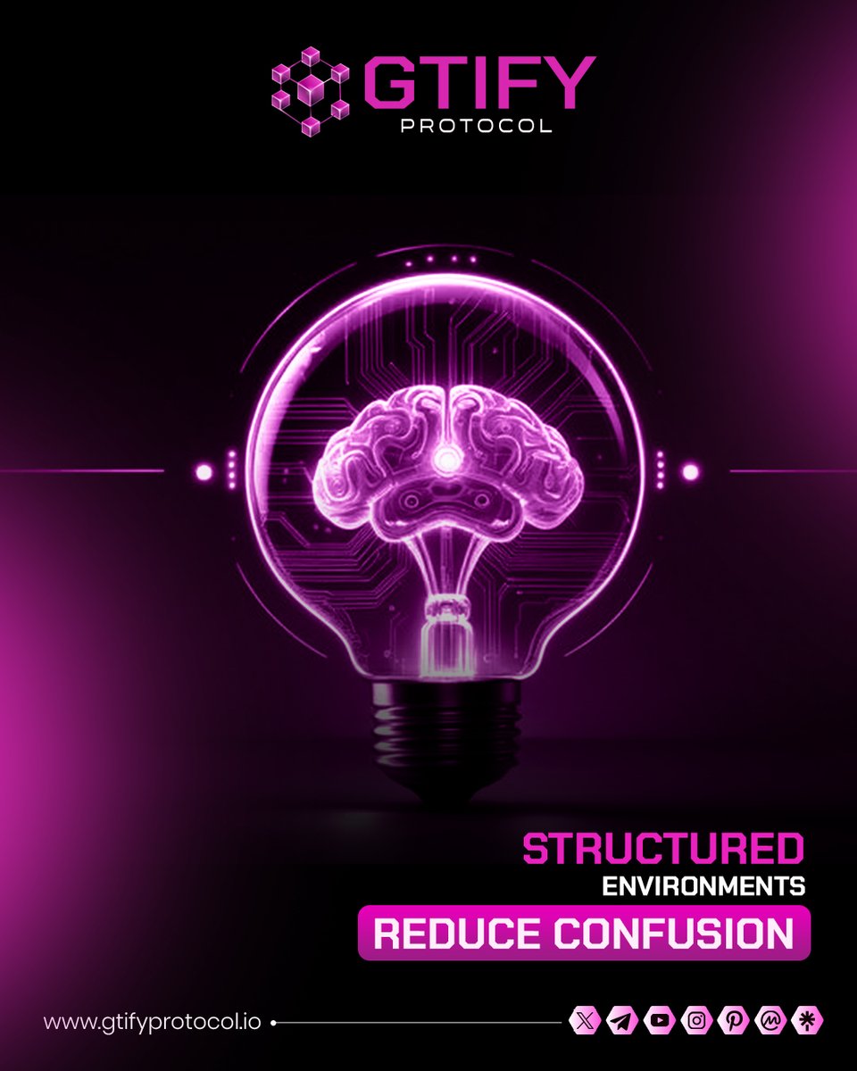 gtifyprotocol's tweet photo. 🧠 Clarity creates confidence.

GTIFY focuses on building well-organized environments where processes are clear, reducing confusion and improving decision-making.

#GTIFY #StructuredSystems #Clarity #Web3 #BlockchainTechnology #DigitalSystems #Innovation #SmartDesign https://t.co/wFxkwfZDMs