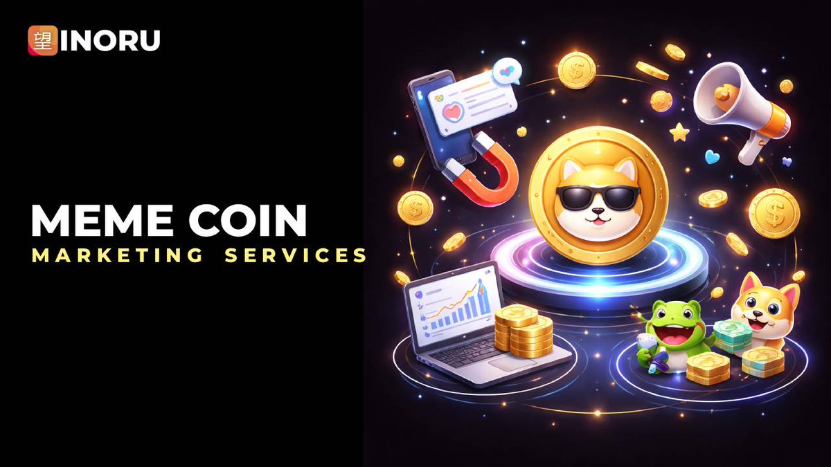INORU_Official's tweet image. Your meme coin deserves more than just hype it deserves a strategy. Start your Meme Coin Marketing with us

Check: inoru.com/meme-coin-mark…

#MemeCoinMarketing #MemeTokenMarketing #MemeCoinsMarketing #CryptoMarketing #Web3Marketing #CryptocurrencyMarketing #Marketing