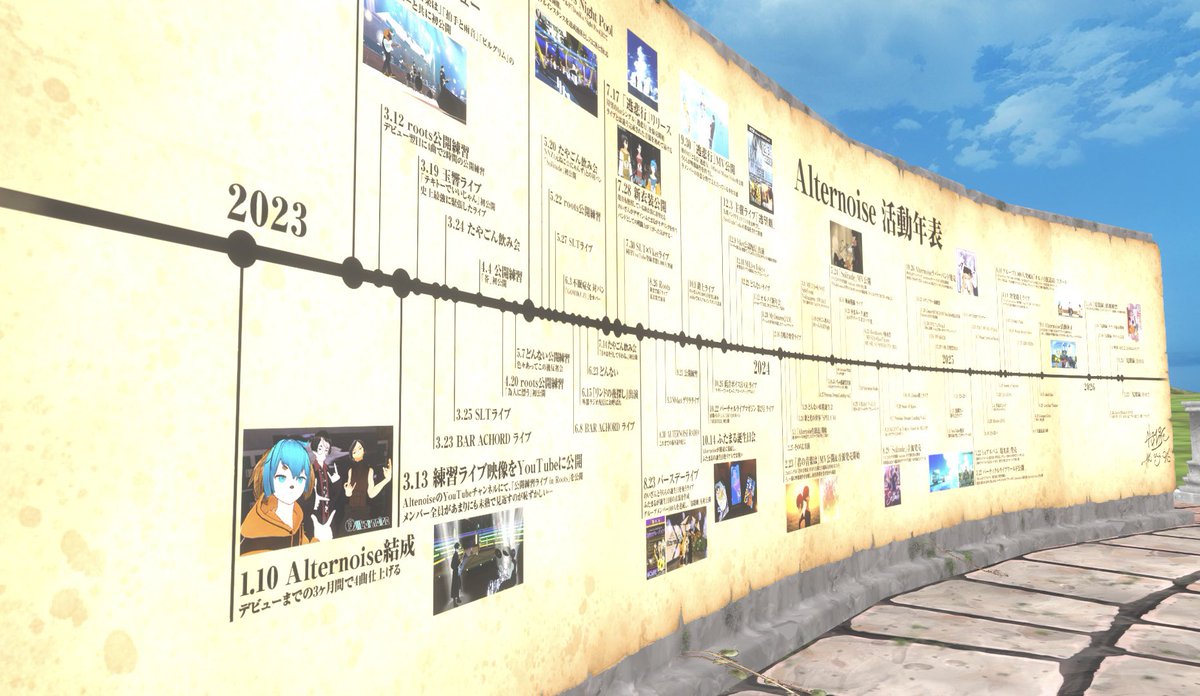 nanahiro_ff14's tweet image. Day1,Day2と見聞録Liveにあまさんと参加させていただきました！！✨🙏
有料ならではの演出と声出しと、VRだけど実際に現地にいるような熱量で最高に楽しかった〜！
そしてまさかのday2はアルバム一周年でひっそり年表見て感動した🥹

今後も応援していくぞ〜！💪

#Alternoise #見聞録