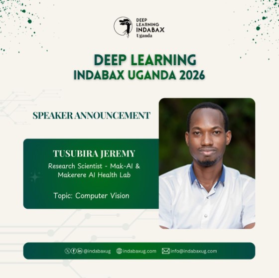 AI_HealthLabMak's tweet photo. Our Research Scientist, @TusubiraJeremy  , will be contributing to @indabaxug  2026 as a facilitator in Computer Vision.

His participation is part of our wider commitment to mentoring and training the next generation of AI talent in Uganda. Through hands-on sessions in image classification and object detection, Jeremy will support participants in building practical skills applicable to real-world challenges.

At @AI_HealthLabMak , we are intentional about developing local capacity in AI to drive innovation in healthcare and beyond.

Platforms like @indabaxug  Uganda play a critical role in strengthening Africa’s AI ecosystem through knowledge sharing, mentorship, and collaboration.

#AIForGlobalGoals