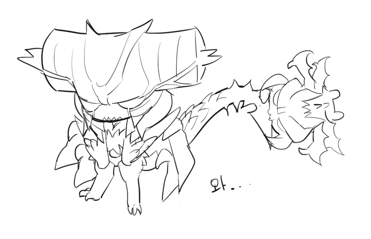 진짜 날개 꼬리 비늘 ㅈㄴ 사랑해서 만약 둘 다 꼬리가 있었으면 못참고 나도 날아올랐을거임