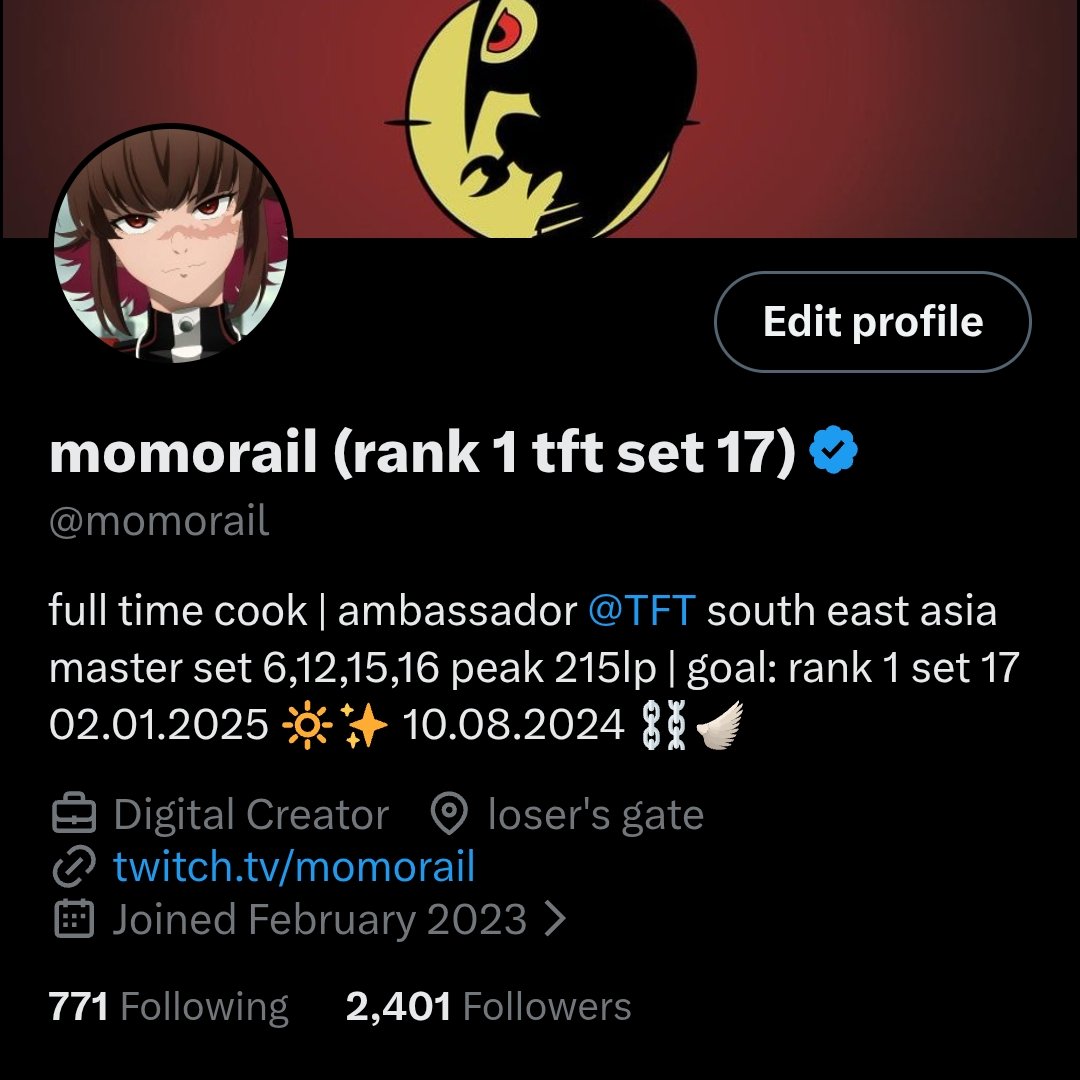 momorail (rank 1 tft set 17) tweet media