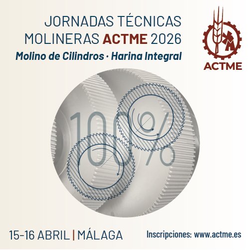 ACTME01's tweet photo. Jornadas Técnicas Molineras ACTME
Málaga, 15-16 Abril 2026
El principal encuentro molinero en España.
Inscripciones en https://t.co/MIJ6lv9QoT
#molino #trigo  #harina #pan #integral https://t.co/M9iA4tyCGf