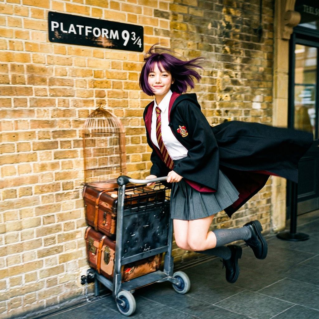 KonniViolet's tweet photo. I found the magic wall! ✨

I am running into a new world today. Moving to the UK felt like jumping through a brick wall. It was scary, but look at me now! I am flying!

Tag a friend who loves Harry Potter. 

#HarryPotter #KonniViolet #KingsCross https://t.co/4Q0t9FpVRj